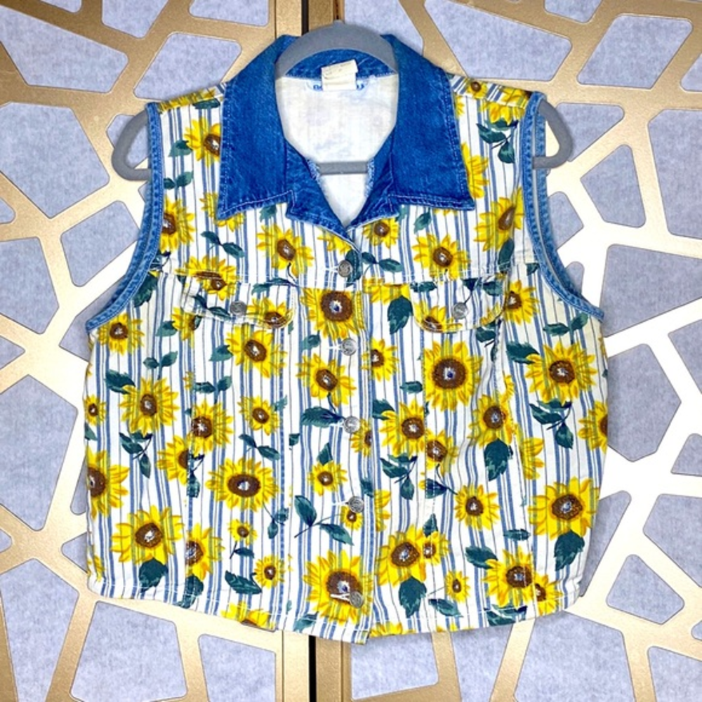 VINTAGE SUNFLOWER‎ DENIM 1908’s VEST